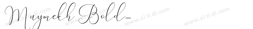 Maymekh Bold字体转换